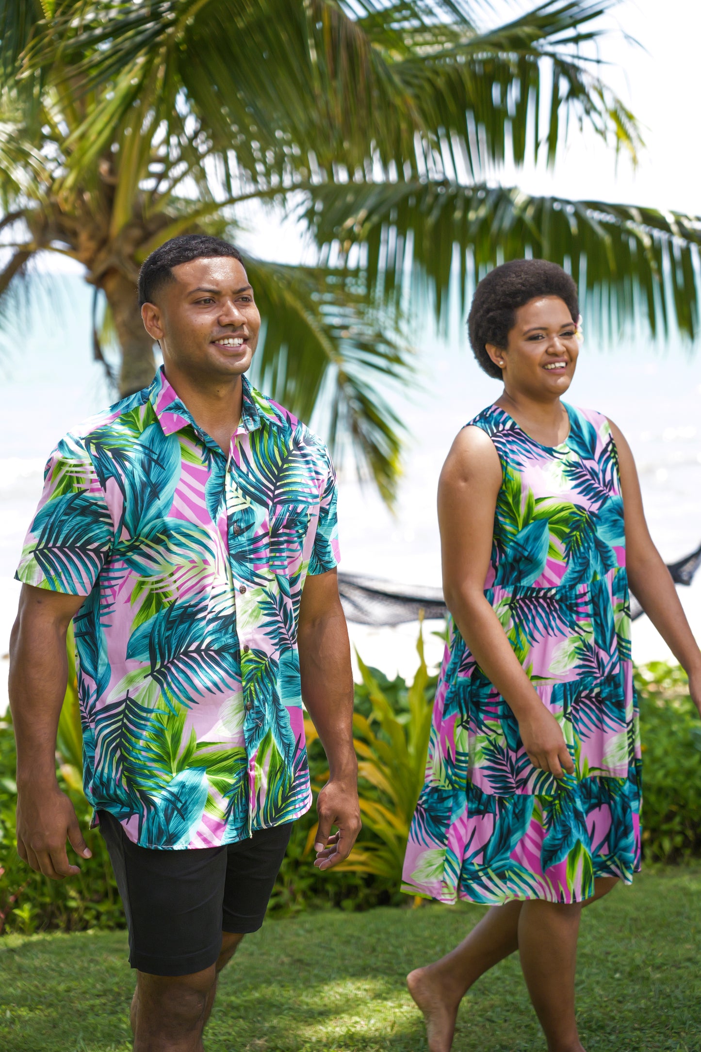Men's Shirts - Palapalai Fern Print.