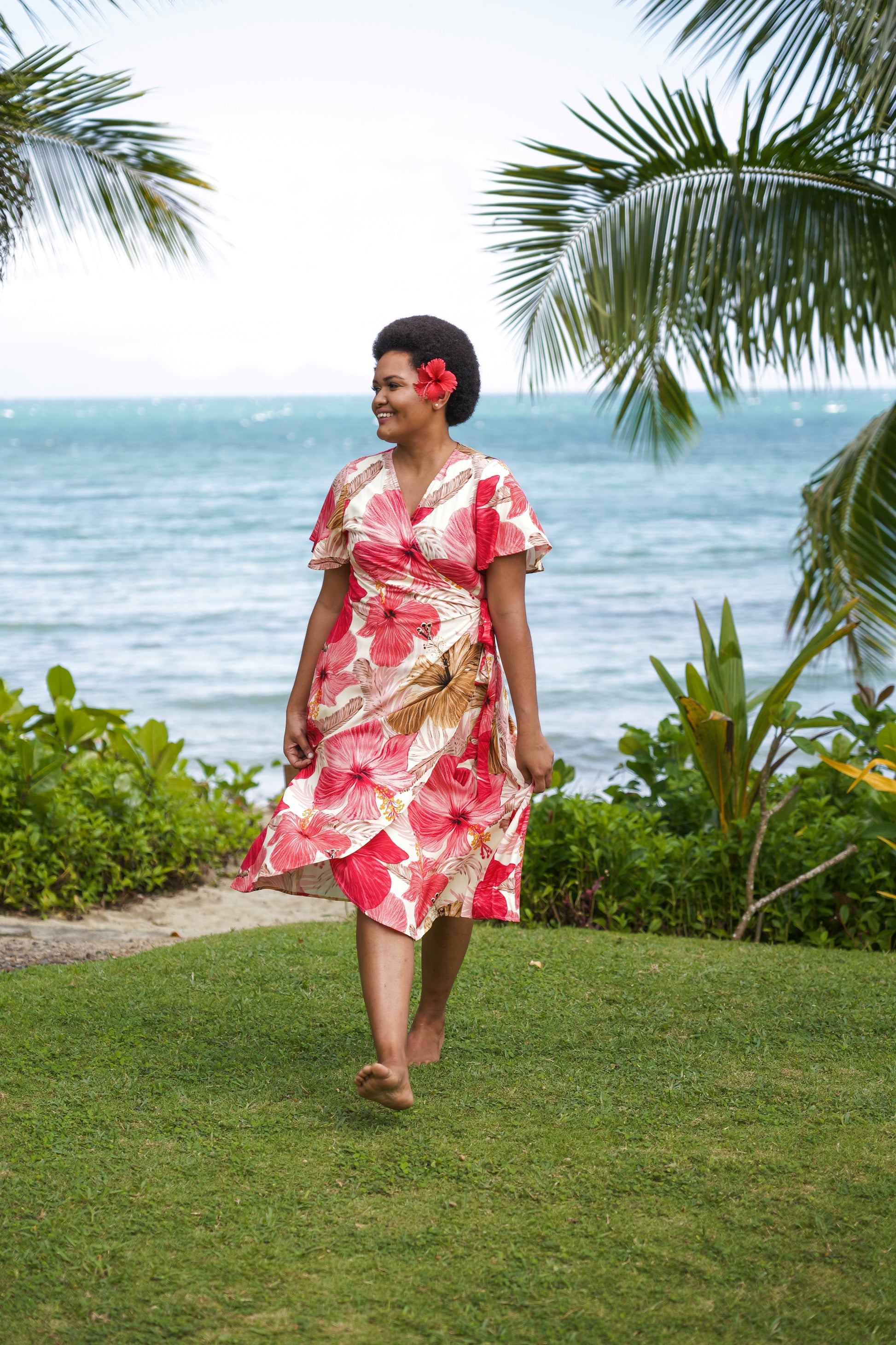 Lela Wrap Dress with pockets